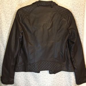 Hollister Brown faux Leather Jacket